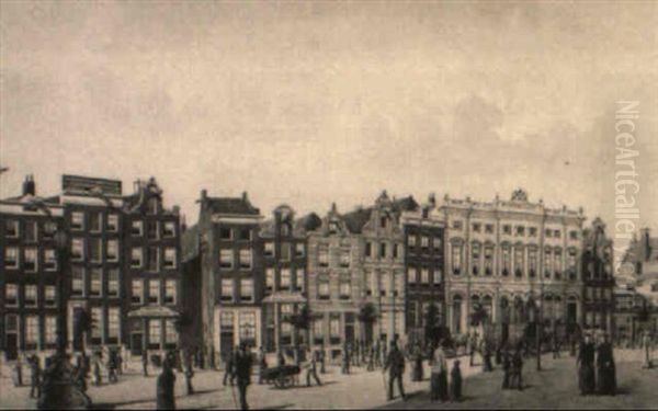 Nieuwezijds Voorburgwal Ziende Op Het Postkantoor Te Amsterdam - view 1