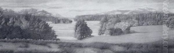 Herbstliche Voralpenlandschaft Mit Seen - view 1