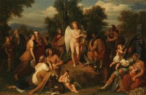 Eros, Die Leier Vor Menschen Jeden Standes Spielend