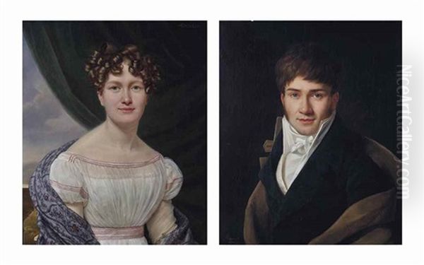 Portrait D'homme; Et Portrait De Femme - view 1