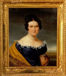 Portrait De Jeune Femme A La Robe Bleue