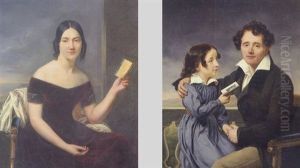 Portrait De Charles Blanchard Et Son Fils Antoine