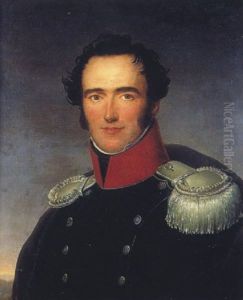 Portrait D'un Officier by Henri Francois Riesener