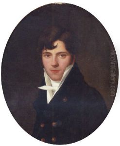 Portrait Of A Gentleman In A Blue Coat And A Cravat