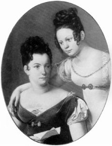 Portrait De Deux Jeunes Filles