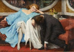 Couple Au Canape, Soiree Bien Arrosee by Willy Van Riet