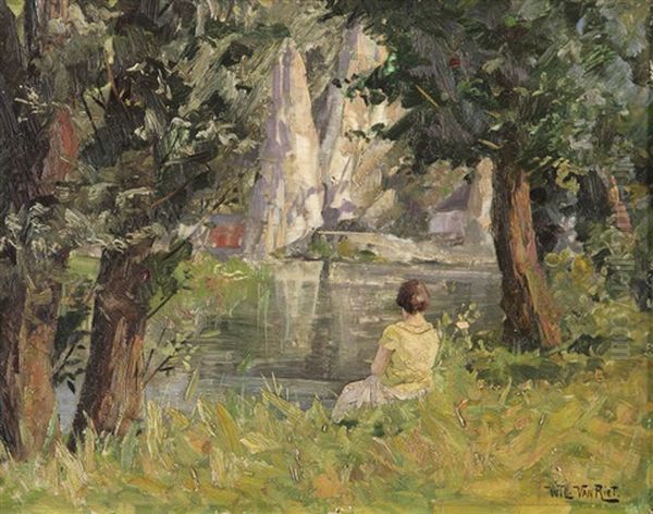 Fille Au Bord De La Rive - view 1