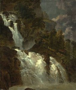 Der Reichenbachfall by Heinrich Rieter