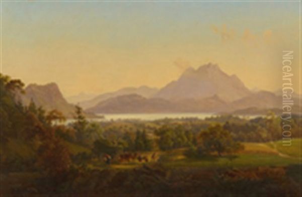 Blick Auf Pilatus, Lopper Und Burgenstock - view 1