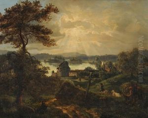 An Einem Kleinen See Gelegenes Schloss An Einem Kleinen See Gelegenes Schloss