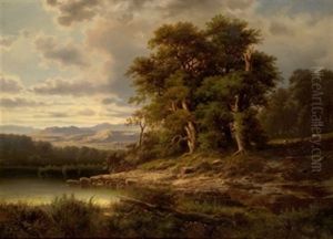 Paisaje Con Lago