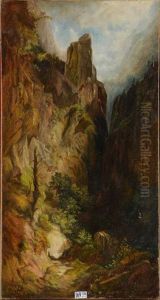 Paysage De Montagne by Lluis Rigalt Farriols