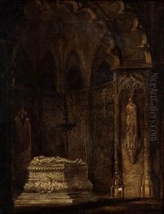 Interior De Iglesia by Lluis Rigalt Farriols