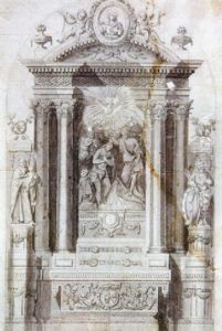 Proyecto Para Un Retablo Con El Bautismo De Cristo by Pablo Rigalt y Fargas