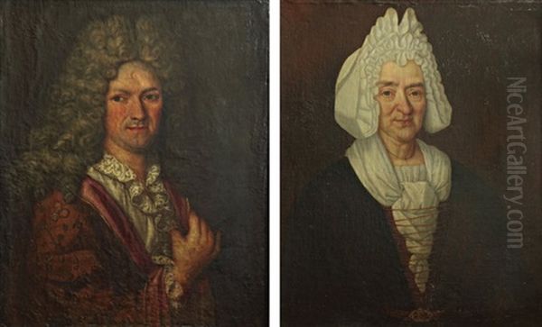 Portrait De Marie Chartier, Femme De P. Petineau (+ Portrait De Monsieur Pierre Petineau, Smllr; Pair) - view 1