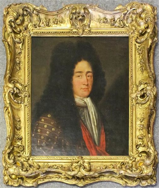 Half-length Portrait Of Louis Xiv Wearing White Silk Cravat - view 1