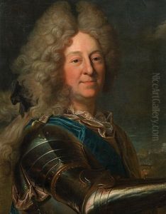 Portrait Of Henri D"harcourt (1654-1718) by Hyacinthe Rigaud