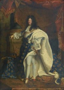 Portrait De Louis Xiv En Costume De Sacre by Hyacinthe Rigaud