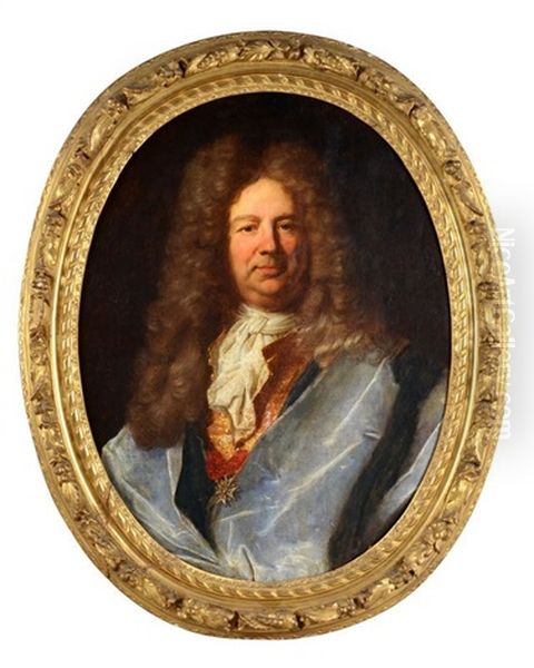 Portrait D"home En Perruque Portant L"ordre Du Saint Esprit - view 1