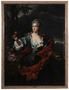 Portrait Said To Be The Comtesse De Clermont by Hyacinthe Rigaud