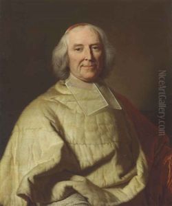 Portrait Of Andre Hercule, Cardinal De Fleury, Half-length by Hyacinthe Rigaud