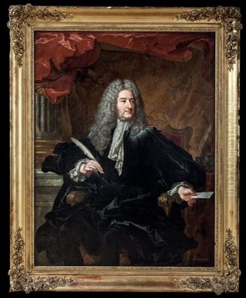 Portrait De Michel-robert Le Pelletier Des Forts (1675-1740)(collab W/studio) - view 1
