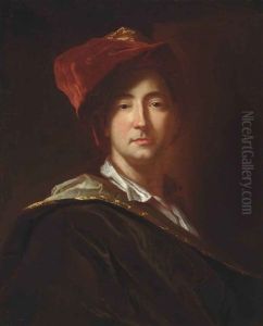 Self-portrait In A Turban by Hyacinthe Rigaud