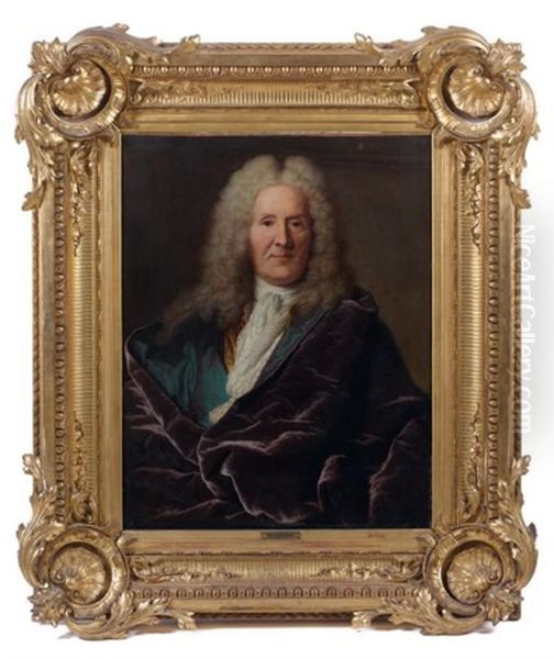 Portrait D'homme Dans Un Manteau Double De Satin - view 1