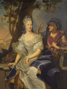 Portrait De Marie-anne Varice De La Ravoye, Nee De Valliere, Travestie En Vertumne Et Pomone