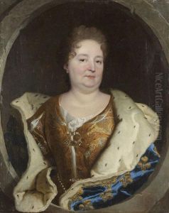 Portrait De La Palatine, Dans Un Oculus