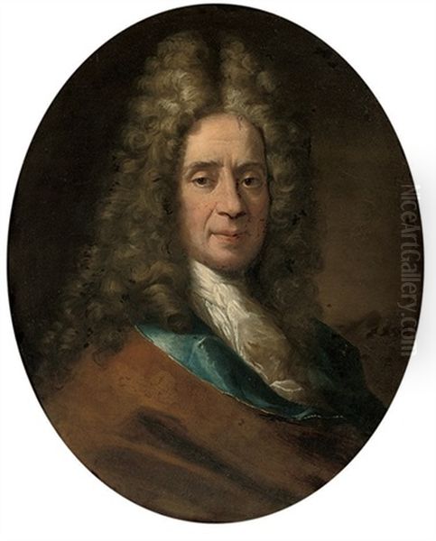 Portrait Of A Gentleman In Brown And Blue Robes - view 1