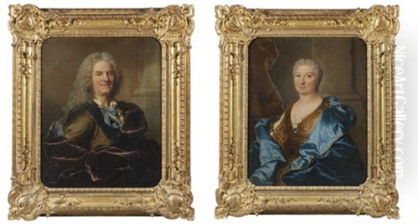 Portrait D'antoine Rousseau (+ Portrait De Son Epouse; Pair) - view 1