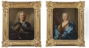 Portrait D'antoine Rousseau (+ Portrait De Son Epouse; Pair)