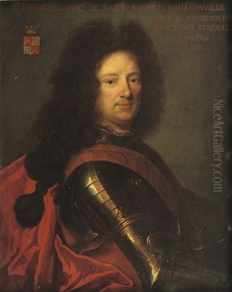 Portrait Of Lieutenant General Louis-claude De Nettancourt-haussonville In Armour With A Red Sash - view 1