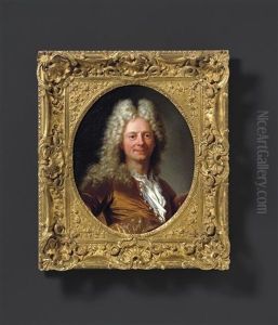 Portrat Eines Herrn Mit Allongeperucke by Hyacinthe Rigaud