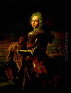 Portrait Du Marechal De Belle Isle by Hyacinthe Rigaud