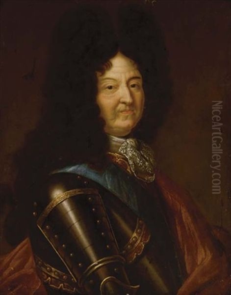 Portrait Of Louis Xiv In Armor - view 1