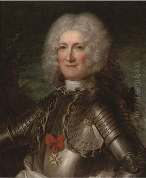 Portrait Of A Gentleman, Bust-length, In Armour, Wearing The Order Of The Saint Michel - view 1