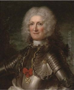 Portrait Of A Gentleman, Bust-length, In Armour, Wearing The Order Of The Saint Michel