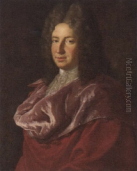 Portrait Of A Gentleman In A Red Robe - view 1