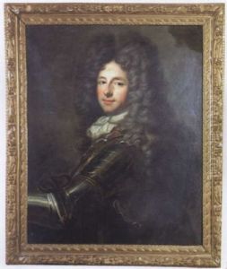 Portrait D'homme De Profil Portant Une Cuirasse