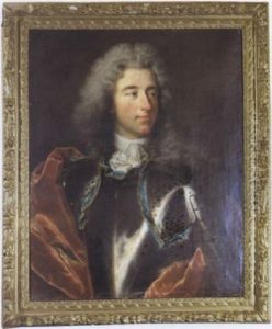 Portrait D'homme En Armure A L'etole Rouge