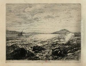 Effet De Vague (saint-nazaire - Var). 1881. by Paul Borel