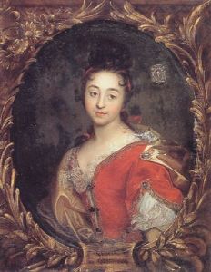 Portrait Of A Lady (marquise De Rochebaron?) by Hyacinthe Rigaud