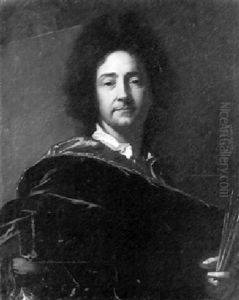 Portrait De Rigaud by Hyacinthe Rigaud