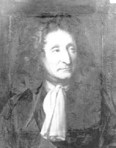 Portrait De Jean De La Fontaine by Hyacinthe Rigaud