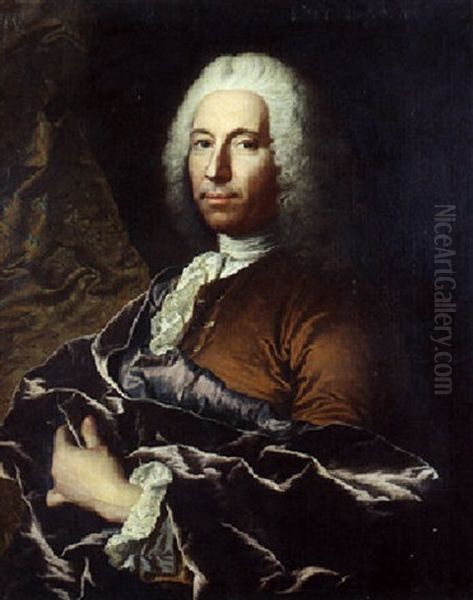 Portrait De Gentilhomme A La Cape Violine - view 1
