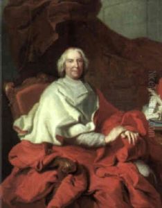 Portrait Of Cardinal Fleury (1653-1743) by Hyacinthe Rigaud