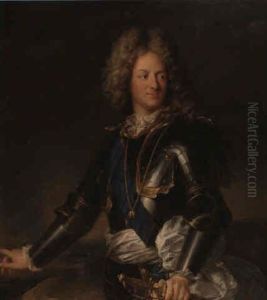 Retrato De Luis Alejandro De Borbon, Conde De Tolosa by Hyacinthe Rigaud