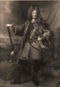 Portrait Du Marechal De Noailles by Hyacinthe Rigaud